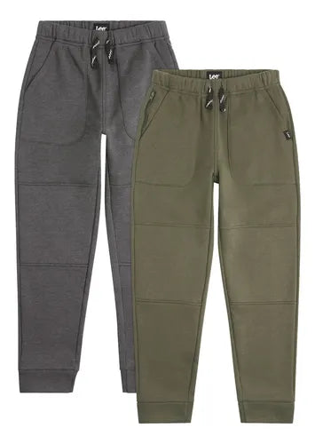 Kids winter fleece trousers pack of 2