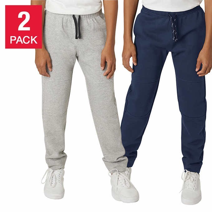 Kids winter fleece trousers pack of 2