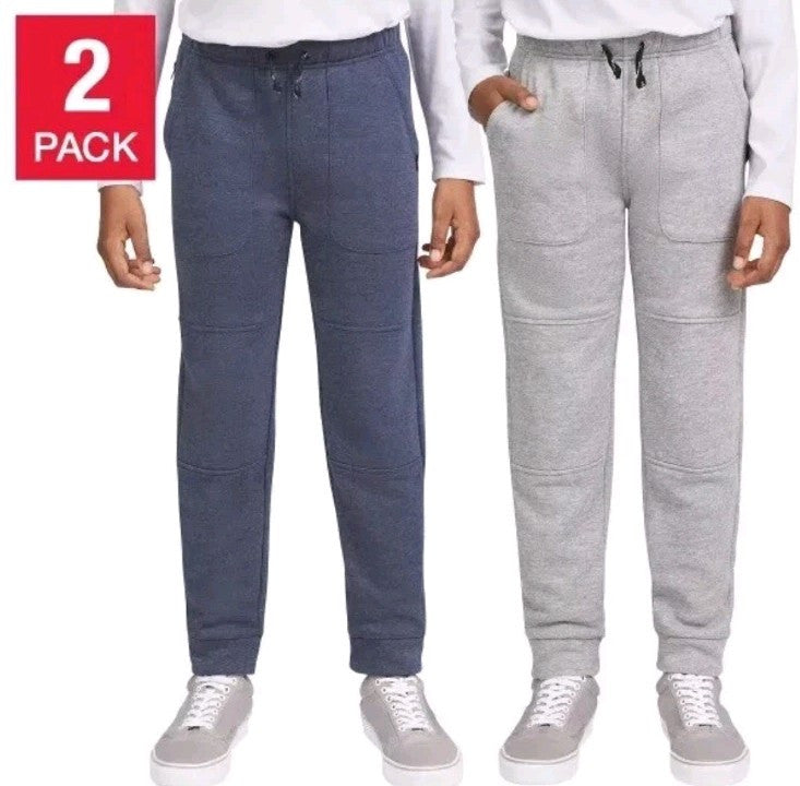 Kids winter fleece trousers pack of 2
