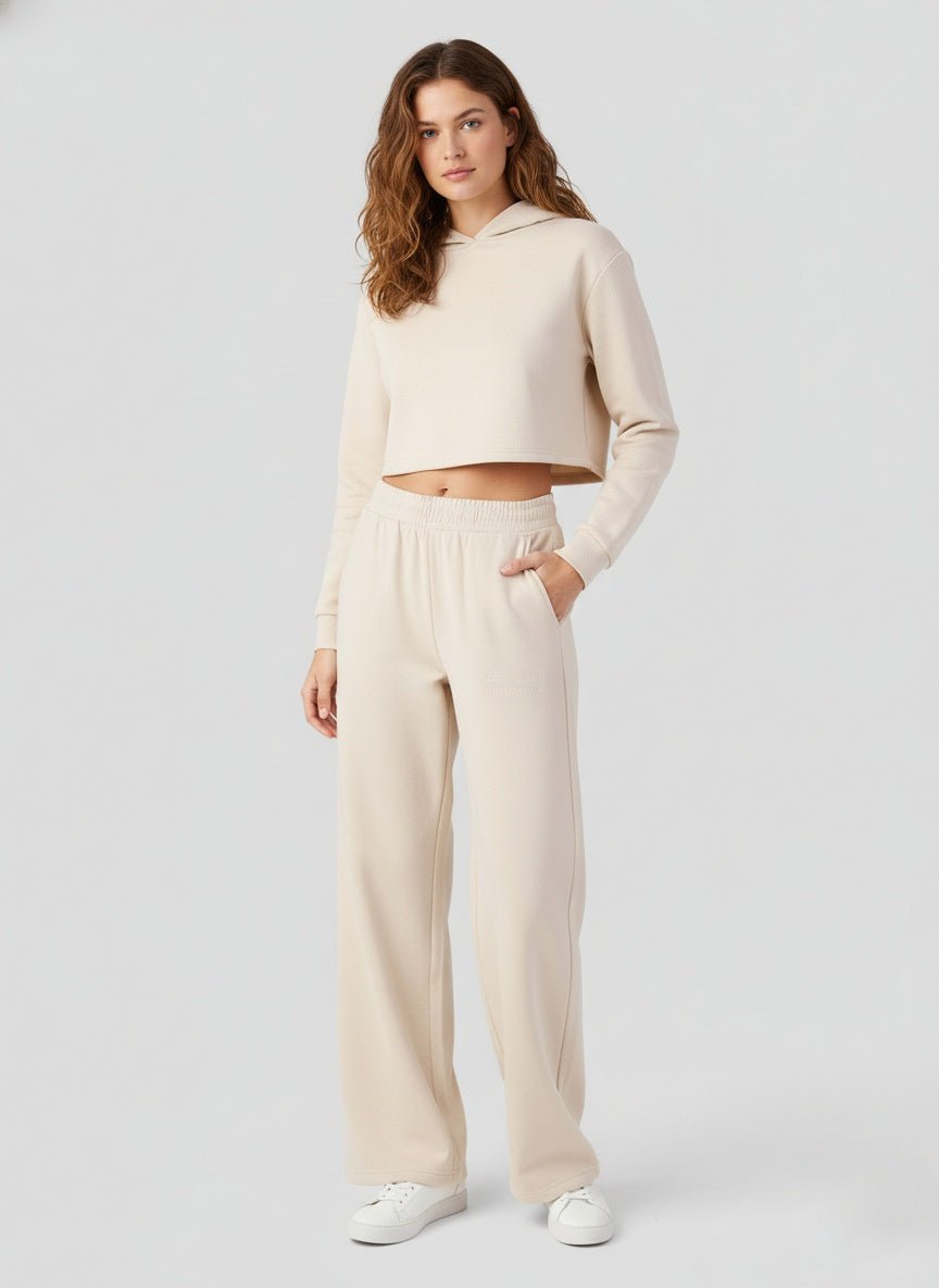 Women's Embroidered Wide Leg Trousers - Brand You Need