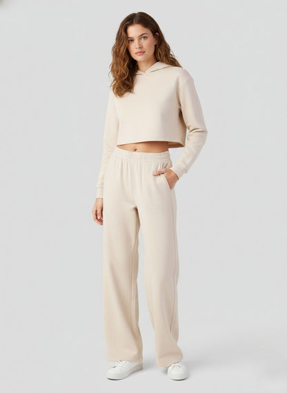 Women's Embroidered Wide Leg Trousers - Brand You Need