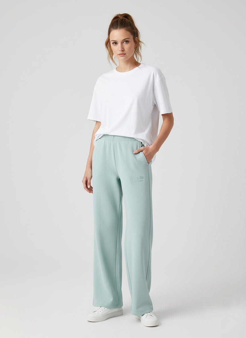 Women's Embroidered Wide Leg Trousers - Brand You Need